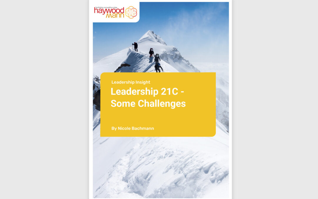 Leadership 21C – Some challenges