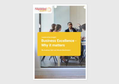 Business Excellence – Why it matters
